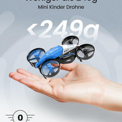 Holy Stone HS210F Mini Drone for Kids, 2 in 1 RC Quadcopter with Landing Mode and Flight Mode, One Key Start, Altitude Hold, 3D Flips, Headless Mode, Toy Gifts for Boys, C0 (Blue)