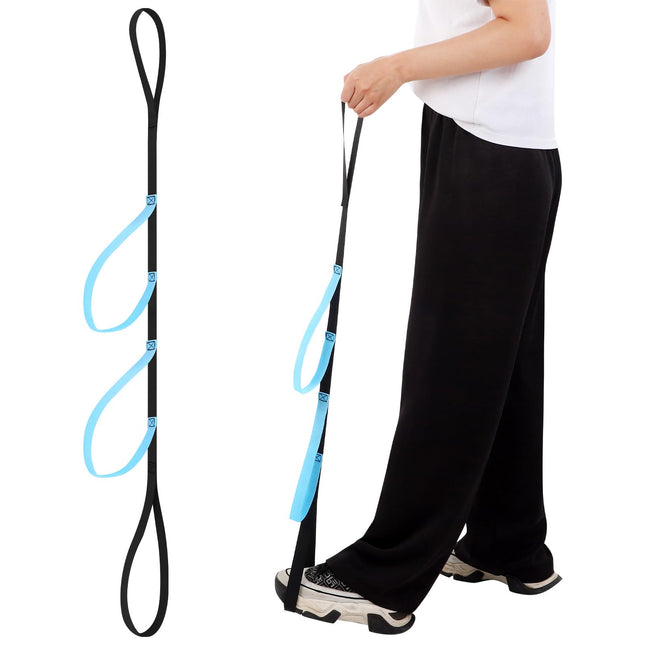 Leg lifting belt, leg lifter for safe movement aid 102 cm standing aid for seniors with soft handles for home from bed, sofa, car