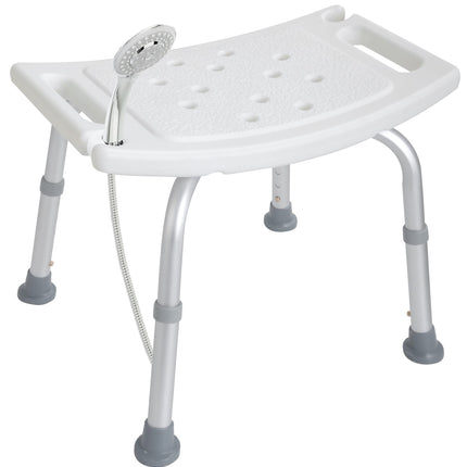 Akriva height-adjustable shower stool - non-slip, stable and comfortable - lightweight bathroom stool - shower seat for shower (universal shower stool)