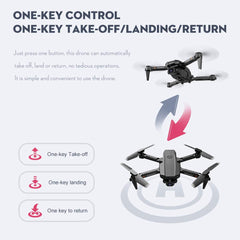 Goolsky Drone with Camera 4K, Drone Dual Camera Track Flight Gravity Sensor Gesture Photo Video Altitude Hold Headless Mode RC Quadcopter for Adults Kids