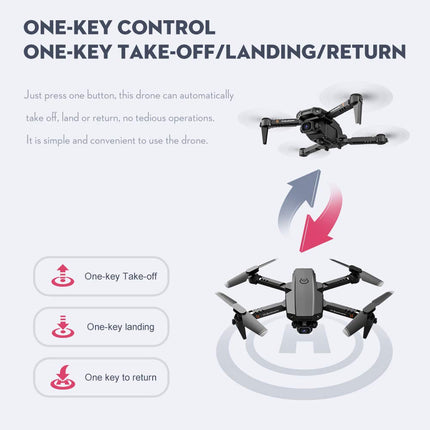 Goolsky Drone with Camera 4K, Drone Dual Camera Track Flight Gravity Sensor Gesture Photo Video Altitude Hold Headless Mode RC Quadcopter for Adults Kids