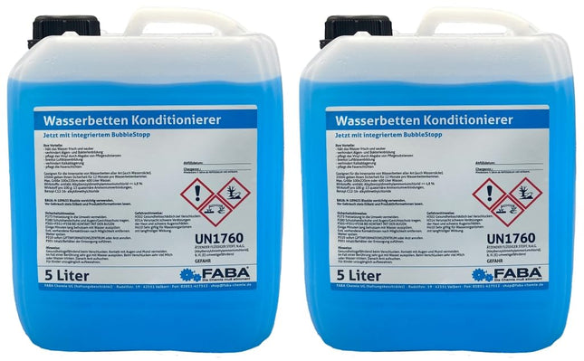 FABA Waterbed Conditioner Waterbed Conditioner with Bubble Stop 2 x 5 Liters