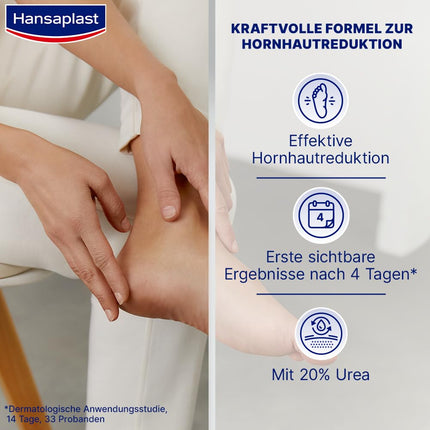 Hansaplast Anti Callus Intensive Cream (75 ml), foot cream for removing calluses, moisturizing callus cream cares for very dry skin with urea