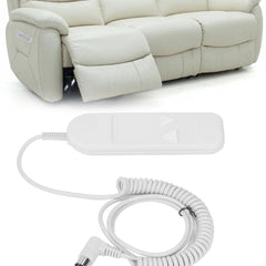 ZLXHDL Hand Control for Recliner Chair, Easy Installation Hand Switch Control Panel Switch Hand Control with 2 Buttons and 8 Pins for Electric TV Chair, Recliner Chairs