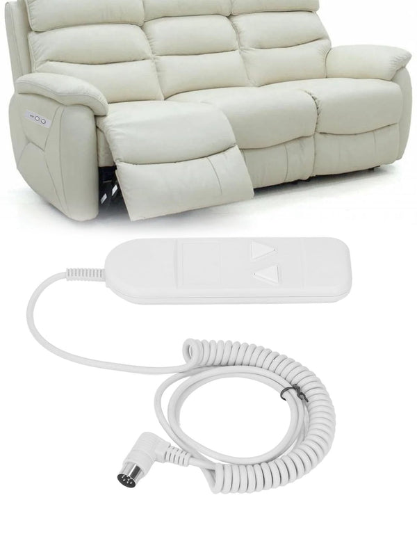 ZLXHDL Hand Control for Recliner Chair, Easy Installation Hand Switch Control Panel Switch Hand Control with 2 Buttons and 8 Pins for Electric TV Chair, Recliner Chairs