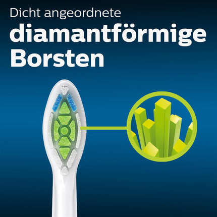 Philips Sonicare Original W2 Optimal White Standard brush heads for sonic toothbrushes – 8-pack, in white (model HX6068/12)