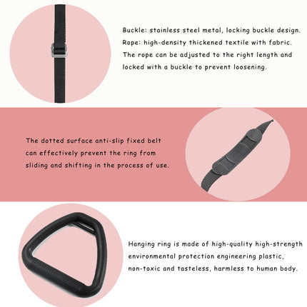 lqwidyf Bed Trapeze for the Elderly, Step Ladder, Bed, Helps Pull-Up Handles for the Disabled, Ceiling Mounted Trapeze for Bed Mobility Transfer, Suitable for Hospital, Bedroom, Bed, Mobile