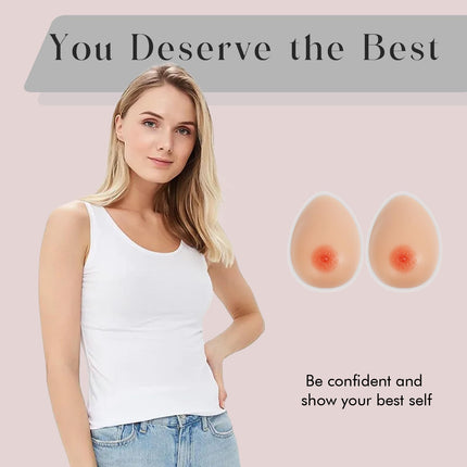 Windsleeping D Cup Size Self-Adhesive Silicone Breast Prosthesis for Mastectomy Prosthesis