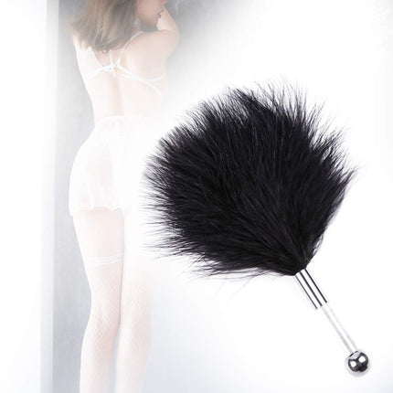 Roluck Feather Tickler Feather Flirting for Couple Men Women Feather Pompom Feather Stick for Back Chest Butt Foot Sex Game Sex Toy