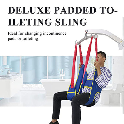 XYEJL Patient Lifter Lifting Belt Transfer Belt, Toileting Sling Patient Lifter with Waist Protection Belt and Split Leg Design, for Family, Hospital, Nursing Home, Load - 230 kg, A