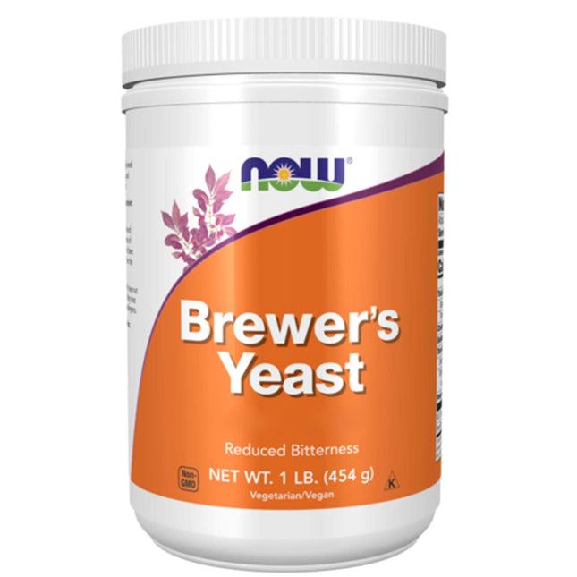 NOW Foods, Brewer's Yeast, Saccharomyces cerevisiae, 454g vegan powder, laboratory tested, soy-free, non-GMO, vegetarian