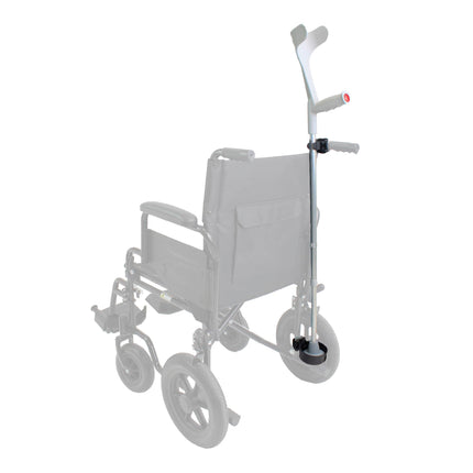 KMINA - Stick holder for rollator, wide rubber, crutch holder, walking stick holder, holder for wheelchair