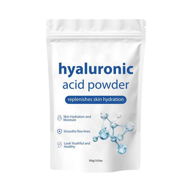 Hyaluronic Acid Powder | 100 g Hyaluronic Acid Powder Pure | Deep Hydration Hyaluronic Acid Serums for Face Masks | Water-Soluble Hyaluronic Powder Skin Care for All Skin Types