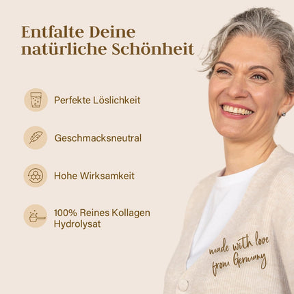 Collagen Powder 1500g (1.5 KG) - High Dosage &amp; Tasteless Collagen Hydrolysate Powder, Peptide Type 1 &amp; 3 - Collagen Peptides - Produced in Germany XXL Storage Pack
