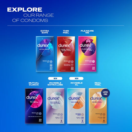 Durex Real Feel Ultra Condoms – Extra thin tip &amp; lubricated with silicone gel – 30-pack (1 x 30 pieces)