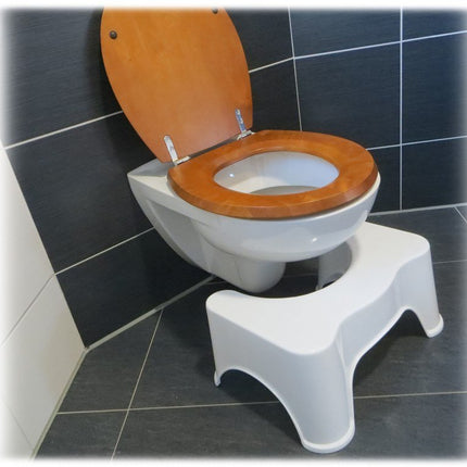 rukauf HQ medical toilet stool toilet chair toilet aid, natural squatting position on the toilet for easier bowel movements