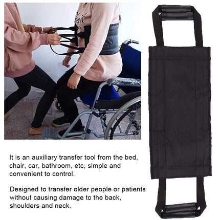 Patient Lifting Slings-Patient Elderly Transfer Belt Wheelchair Bed Care Lift Belt with Handles