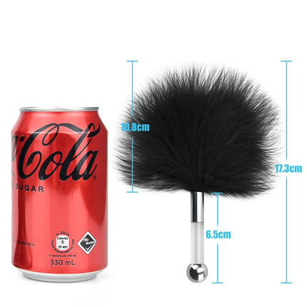 Roluck Feather Tickler Feather Flirting for Couple Men Women Feather Pompom Feather Stick for Back Chest Butt Foot Sex Game Sex Toy