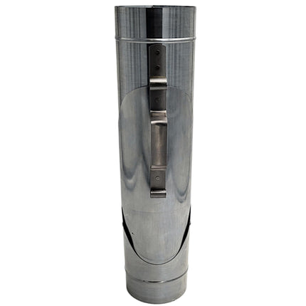zbs24 downpipe flap 100mm in titanium zinc, without leaf sieve, conical design for effortless installation