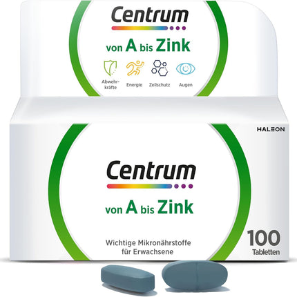 Centrum From A to Zinc, 100 pcs. - High-quality dietary supplement for a complete daily supply of micronutrients - Packaging may vary