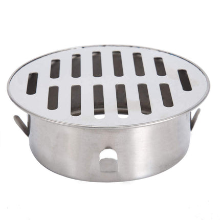 Tyenaza Floor Drain Outdoor Floor Drain Basement, Floor Drain Shower, Yard Drain Floor Drain Filter Stainless Steel Attic Drain Balcony Round Floor Drain Outdoor (5x3.9in, 110 Flat Mouth)