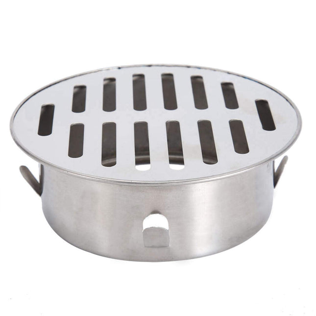 Tyenaza Floor Drain Outdoor Floor Drain Basement, Floor Drain Shower, Yard Drain Floor Drain Filter Stainless Steel Attic Drain Balcony Round Floor Drain Outdoor (5x3.9in, 110 Flat Mouth)