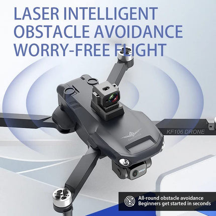 LUXWALLET Libra X Dodge - Obstacle Avoidance Sensor - Drone Quadcopter - 30Km/h - WiFi GPS 1.2KM - 3-Axis Gimbal - Full HD Camera
