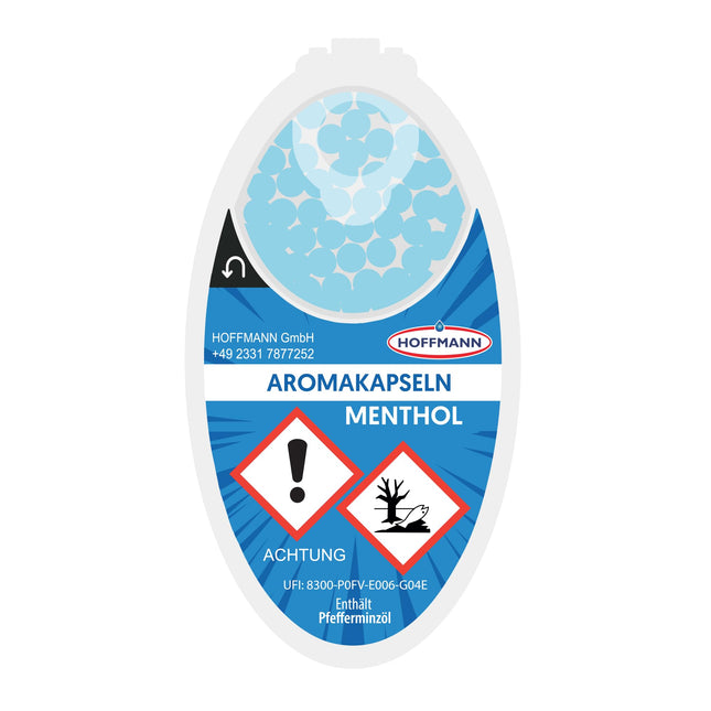 Hoffmann Aroma Capsules | DIY Click Filter Balls | 10-pack (1000 balls) + sticker (menthol)