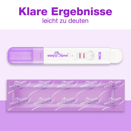 Easy@Home 5 x Pregnancy Test Early Pregnancy Test: Ultra Sensitive Pregnancy Test 10 mIU/ml - Reliable Early Pregnancy Test with High Accuracy - 5 HCG Test