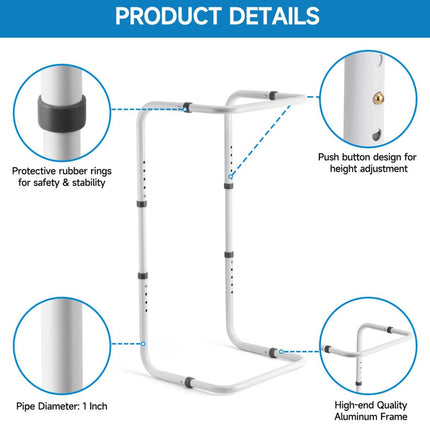 Ceiling lifter for feet, height-adjustable sheet lifter, sheet elevation to relieve pressure on foot tent ceiling with 4 clips, support holder for recovery after surgery, easy installation