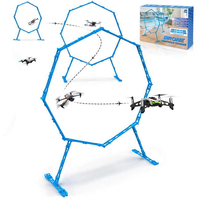 Beria Mini RC Drone Obstacle Avoidance Training Toy for Kids Racing Gates Drone Helicopter Competition Practice Track Accessories Gifts for 3-10 Years Girl Boy Birthday Children's Toys