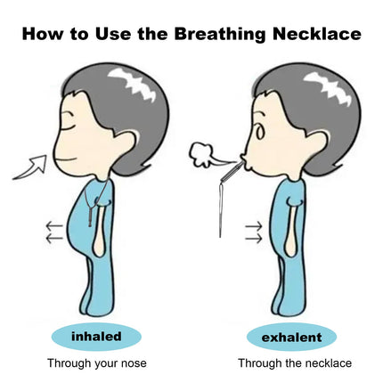 2 pieces smoking cessation aid, V2 necklace smoke-free original, breathing chain smoke-free aid smoking cessation chain with whistle, anxiety breathing necklace with resistance, against smoking cessation necklace