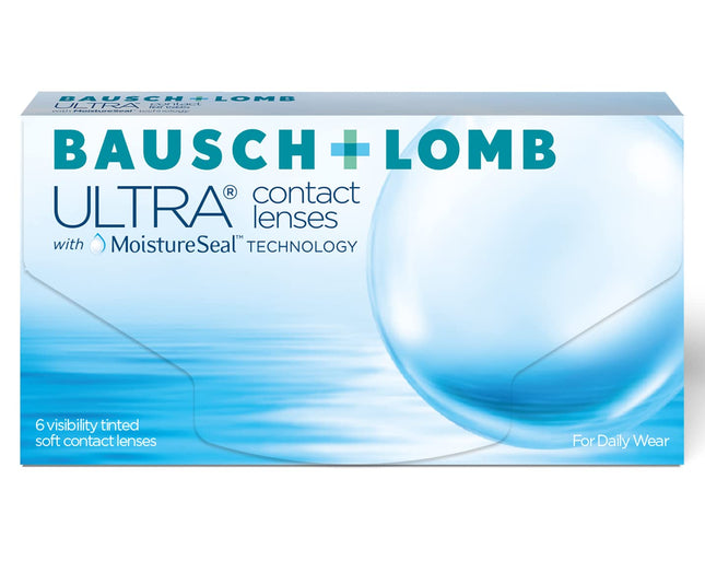 Bausch + Lomb Ultra, spherical premium monthly contact lenses, soft contact lenses, 6 pieces BC 8.5 mm / DIA 14.2 / -1.50 diopters