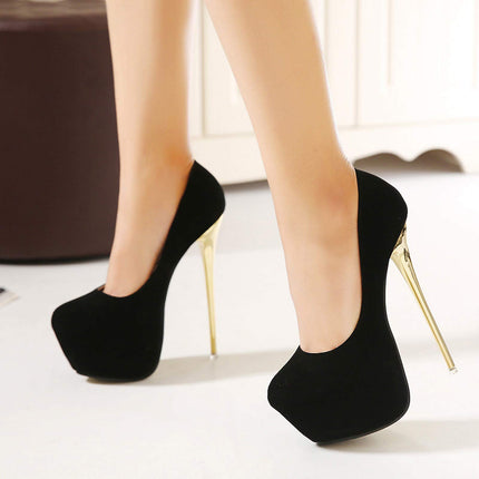 HOMDREAM High Heels 16CM High Heels Plus Size Sexy Pole Dance Shoes Cosplay Sexy Men And Women,Black-37
