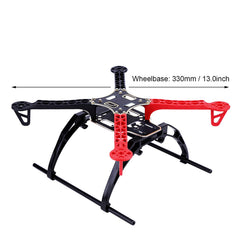 Drfeify RC Drone Frame Kit, Plastic Fiberglass X-Structure Drone Frame Kit Playing Accessories for 4-Axis Drones Musical Instrument Accessories
