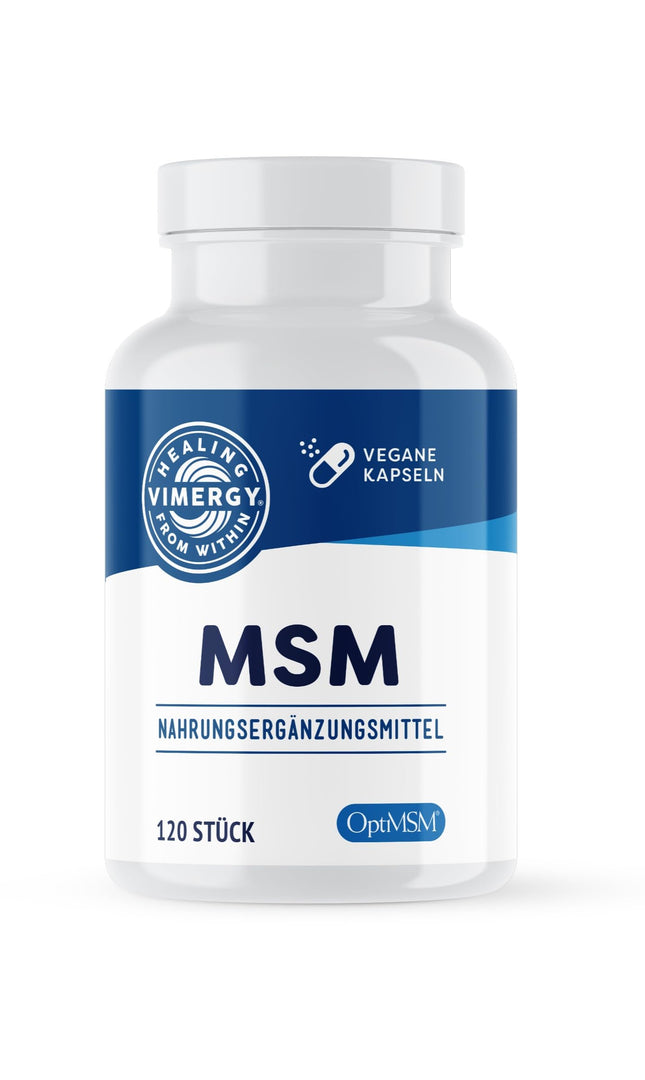Vimergy MSM 500 mg Capsules – MSM Capsules with Calcium and Silica – Vegan Capsule without Gelatin – GMO and Gluten-Free, No Gelatin, Kosher (120 Capsules)