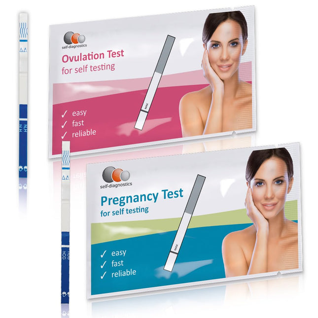 self-diagnostics combo pack 50 ovulation tests + 15 early pregnancy tests - optimal detection test