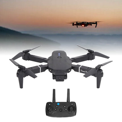 E88 Foldable Drones with 4K HD FPV Dual Camera, Drone RC Quadcopter Support APP Control, Trajectory Flight, Altitude Hold, 3D Flip, for Kids, Adults,