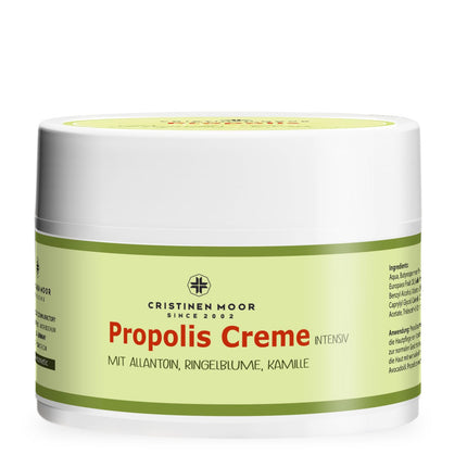 CristinenMoor Propolis Cream highly concentrated | 300 ml | Intensive propolis extract and high proportions of organic shea butter, organic hemp seed oil, and olive oil | Skin care from head to toe
