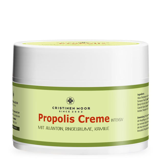 CristinenMoor Propolis Cream highly concentrated | 300 ml | Intensive propolis extract and high proportions of organic shea butter, organic hemp seed oil, and olive oil | Skin care from head to toe