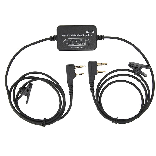 ciciglow K-Head Repeater Box, RC-108 Simple Walkie-Talkie Two-Way Relay Box Adults, Black