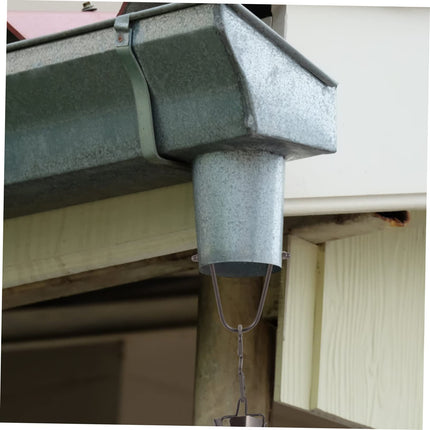 CIYODO 1 set of shaped metal rain chain hooks for downpipes. Rain chain adapter and installation hook for effective rainwater drainage. Decorative solution for garden and outdoor areas.
