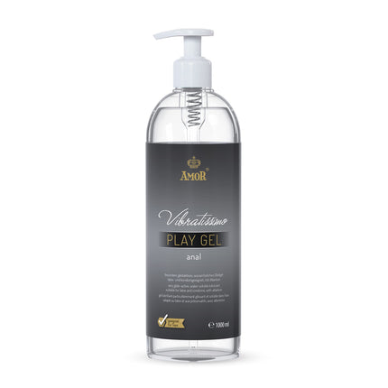 Vibratissimo Play Gel Anal 1000 ml I Extra lubricating lubricant I Water-based lubricants I Lubricant gel suitable for silicone toys and latex condoms I water-based lubrication