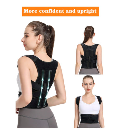 Back straightener, posture correction back women and men, back posture corrector, lumbar support adjustable back posture corrector create an upright and confident posture