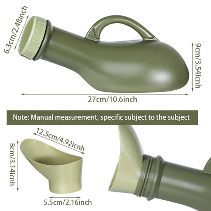 Urinal Bottle Portable Urinal Bottles Pee Bottles Emergency Urinal Toilet Male Urinals Incontinence Bottle for Men Women 1000ML