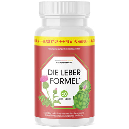 The Liver Formula Capsules - with natural ingredients - suitable for women &amp; men - 60 capsules per can 1x