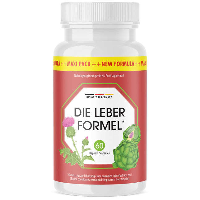 The Liver Formula Capsules - with natural ingredients - suitable for women &amp; men - 60 capsules per can 1x