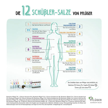 PFLÜGER Schüßler Salts No. 11 Silicea D12 - 400 tablets - The salt of hair, skin, and connective tissue - gluten-free