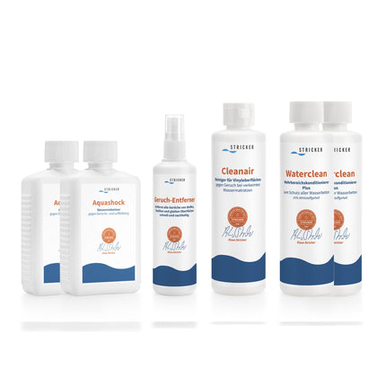 STRICKER Service Set Odor for 2 mattresses | Fast help against odor problems | Waterbed care | Conditioner | Cleanair | Odor absorber | Suitable for waterbeds of all manufacturers