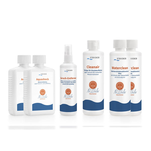 STRICKER Service Set Odor for 2 mattresses | Fast help against odor problems | Waterbed care | Conditioner | Cleanair | Odor absorber | Suitable for waterbeds of all manufacturers